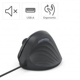 Hama ECM-500R Ergonomic Vertical Mouse Black