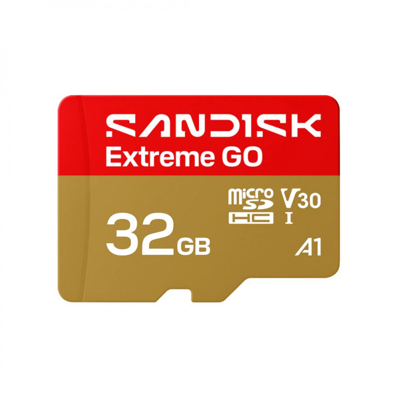 Sandisk 32GB microSDHC Extreme GO UHS-I U3 V30 A1 adapter nélkül
