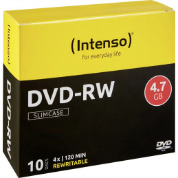 Intenso DVD-RW 4,7Gb 16x Slim Case 10db/csomag (10-es címke)