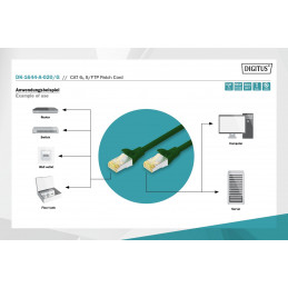 Digitus CAT6A S-FTP Patch Cable 2m Green
