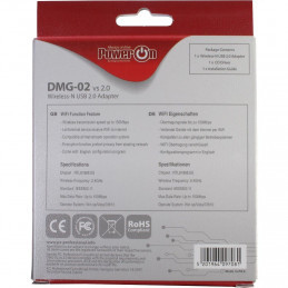 PowerON DMG-02 Wi-Fi 4 USB Nano Adapter