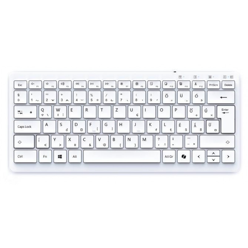 Gembird Slimline Wireless Bluetooth Keyboard White HU