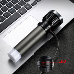 Platinet Torch FlashLight Aluminium 3W Grey