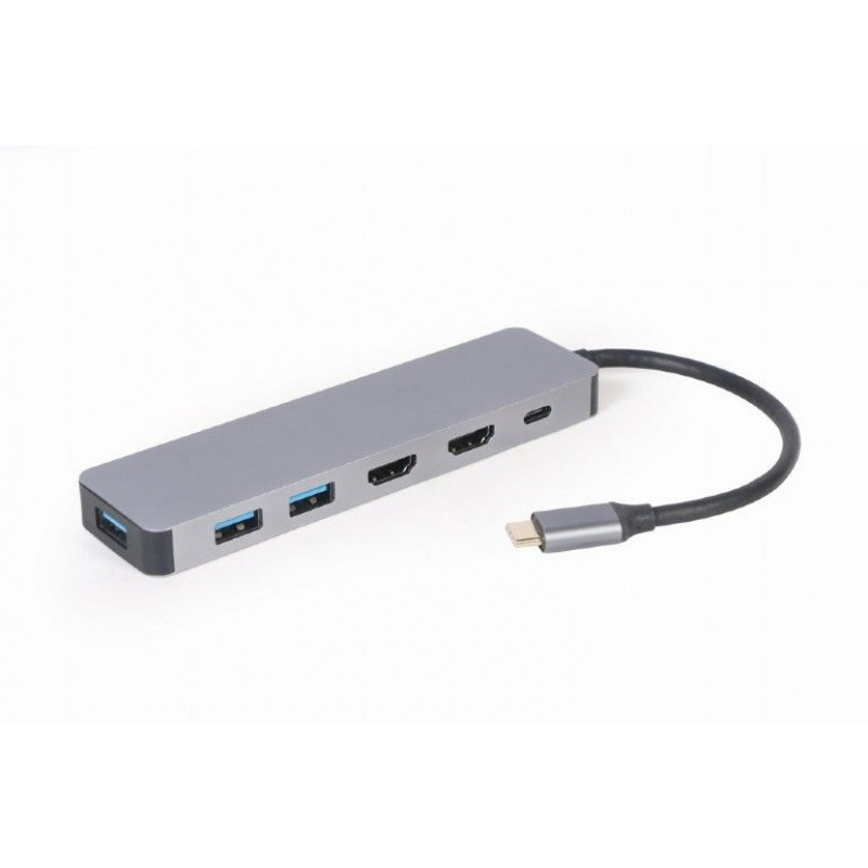 Gembird A-CM-COMBO3-03 USB Type-C 3-in-1 Multi-Port Adapter