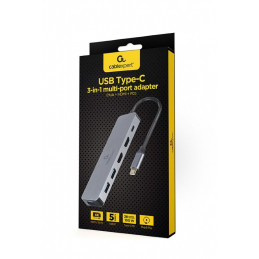 Gembird A-CM-COMBO3-03 USB Type-C 3-in-1 Multi-Port Adapter
