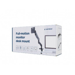 Gembird Full-motion desk display mounting arm 17”-32” Black