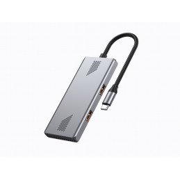 Gembird 4-portos USB3.2 HUB Silver
