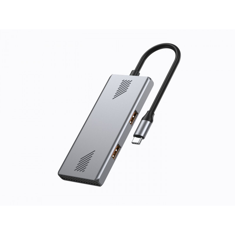 Gembird 4-portos USB3.2 HUB Silver