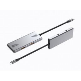 Gembird 4-portos USB3.2 HUB Silver