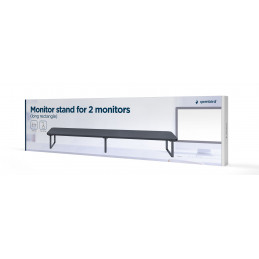 Gembird MS-TABLE2-01 Monitor stand for 2 monitors (Long Rectangle)