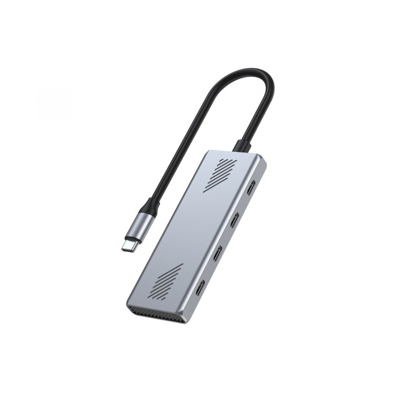 Gembird 4-portos USB3.2 HUB Silver