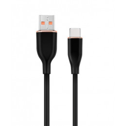 Gembird CC-USB2S-AMCM-1.5M-BK Premium silicon Type-C USB charging and data cable 1,5 m Black