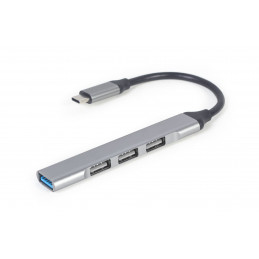 Gembird UHB-CM-U3P1U2P3-03 4-portos USB2.0 HUB Grey