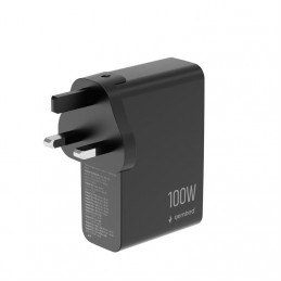 Gembird 4-port 100W GaN USB fast charger LCD Black