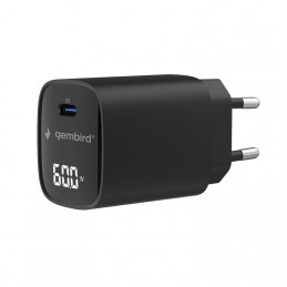 Gembird 60W USB Type-C fast charger LCD Black