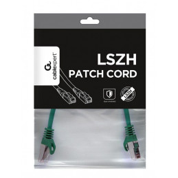 Gembird CAT6A S-FTP Patch Cable 0,25m Green