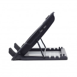 Gembird NBS-1F17T-01 Notebook hűtő magasságállítással Black