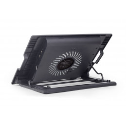 Gembird NBS-1F17T-01 Notebook hűtő magasságállítással Black