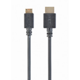 Gembird CC-HDMI4C-10 HDMI 19 pin A male to HDMI mini C male with Ethernet 3m Black