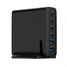 Gembird 6-port 75W GaN USB fast charger Black