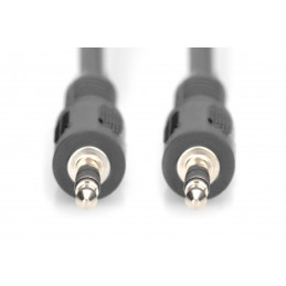 Assmann Audio connection cable, stereo 3.5mm 1,5m Black