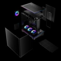 Gamdias Atlas P6 CG Tempered Glass Black