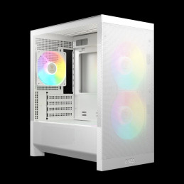 Gamdias Aura GC15M ARGB Tempered Glass White