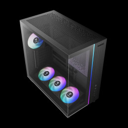 Gamdias Atlas M4 Tempered Glass Black