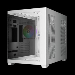 Gamdias Aura GC10M V2 WH ARGB Tempered Glass White