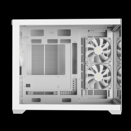 Gamdias Aura GC10M V2 WH ARGB Tempered Glass White