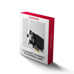 AXAGON PCEE-10GR PCIe Adapter 10 Gigabit Ethernet Realtek PXE w. SP & LP