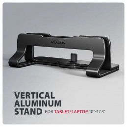 AXAGON STND-VB vertical stand for laptops and tablets Black