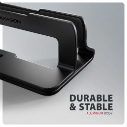 AXAGON STND-VB vertical stand for laptops and tablets Black