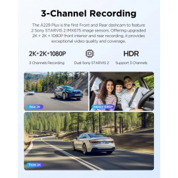 VIOFO A229 Plus 3CH Dash Cam Black