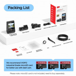 VIOFO A229 Ultra 2CH Dash Cam Black