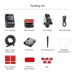 VIOFO A129 Plus Duo Dual Channel Dash Cam Black