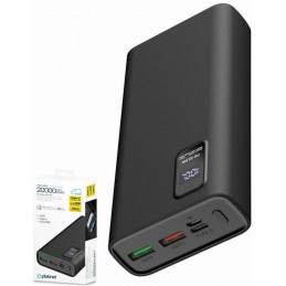 Platinet PMPB20WQC727B 20000mAh Polymer PC3.0 QC3.0 PowerBank LED Screen Black