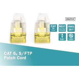 Digitus CAT6A S-FTP Patch Cable 1m Grey