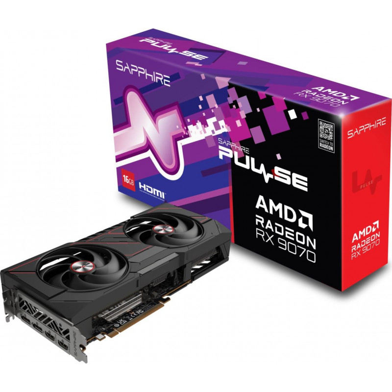 Sapphire Radeon RX9070 16GB GDDR6 Pulse OC