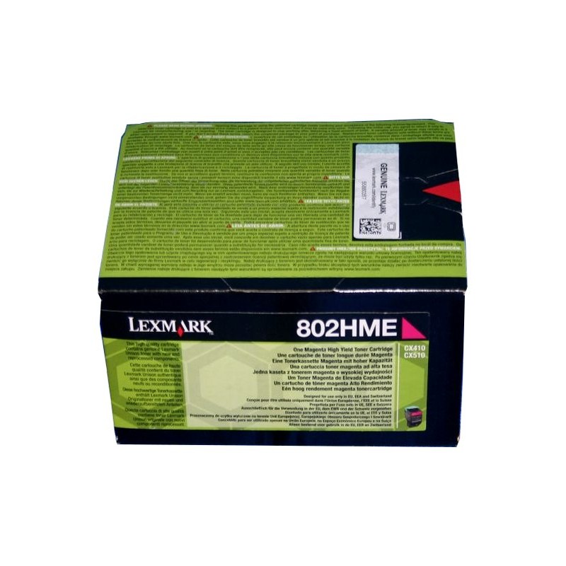 Lexmark [CX410/510] 80C2HME magenta eredeti toner