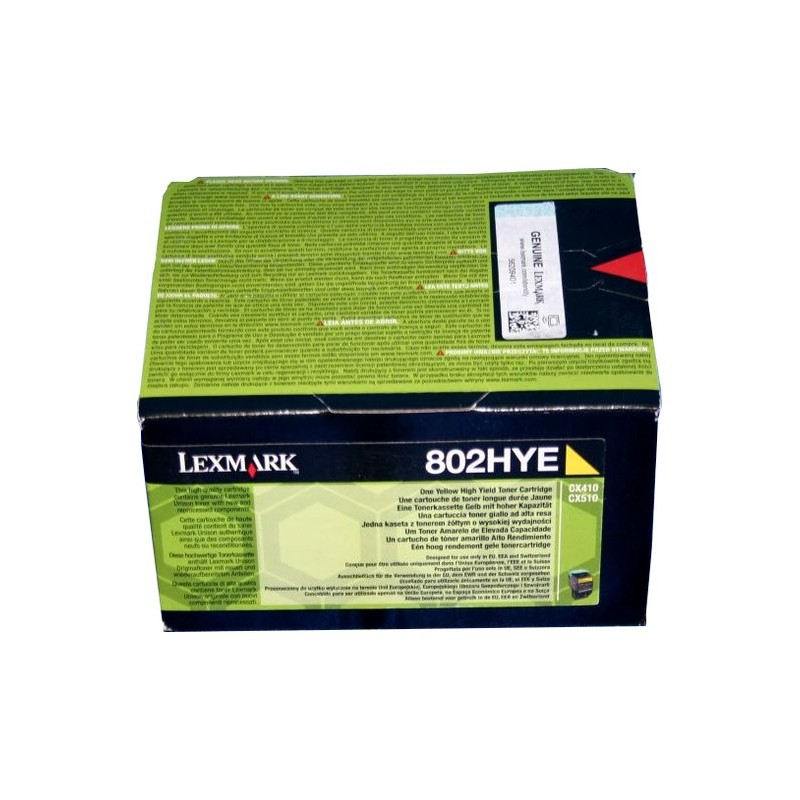 Lexmark [CX410/510] 80C2HYE sárga eredeti toner