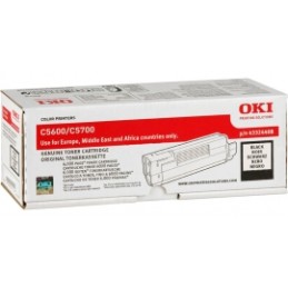 Oki [C5600/5700] 6k fekete eredeti toner (43324408)