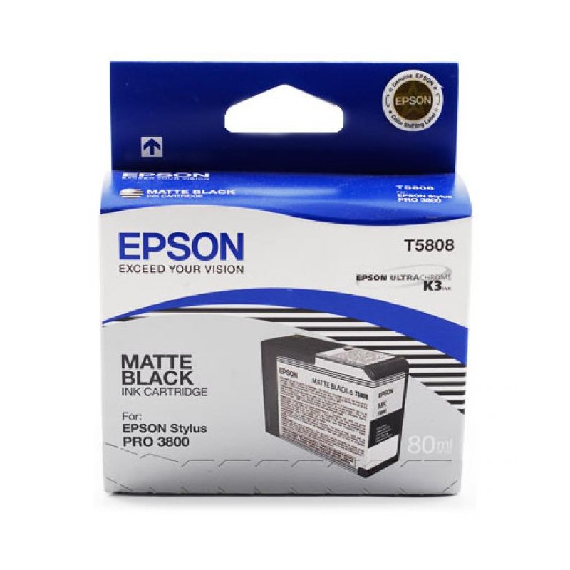 Epson T5808 matt fekete eredeti tintapatron