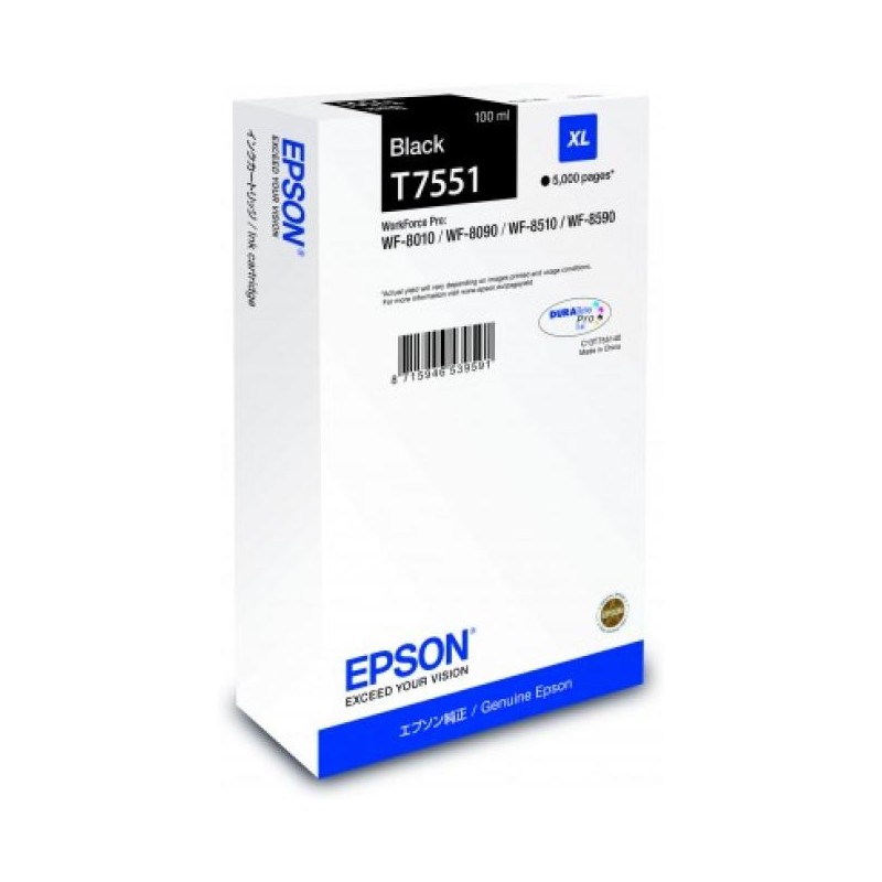 Epson T7551 fekete eredeti tintapatron