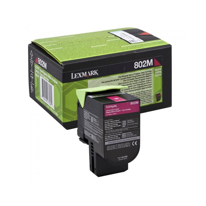 Lexmark [802M] 80C20M0 magenta eredeti toner