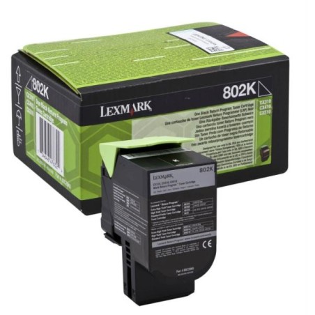 Lexmark [802Bk] 80C20K0 fekete eredeti toner