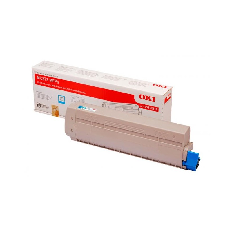 Oki [MC-873] kék eredeti 10k toner (45862816)