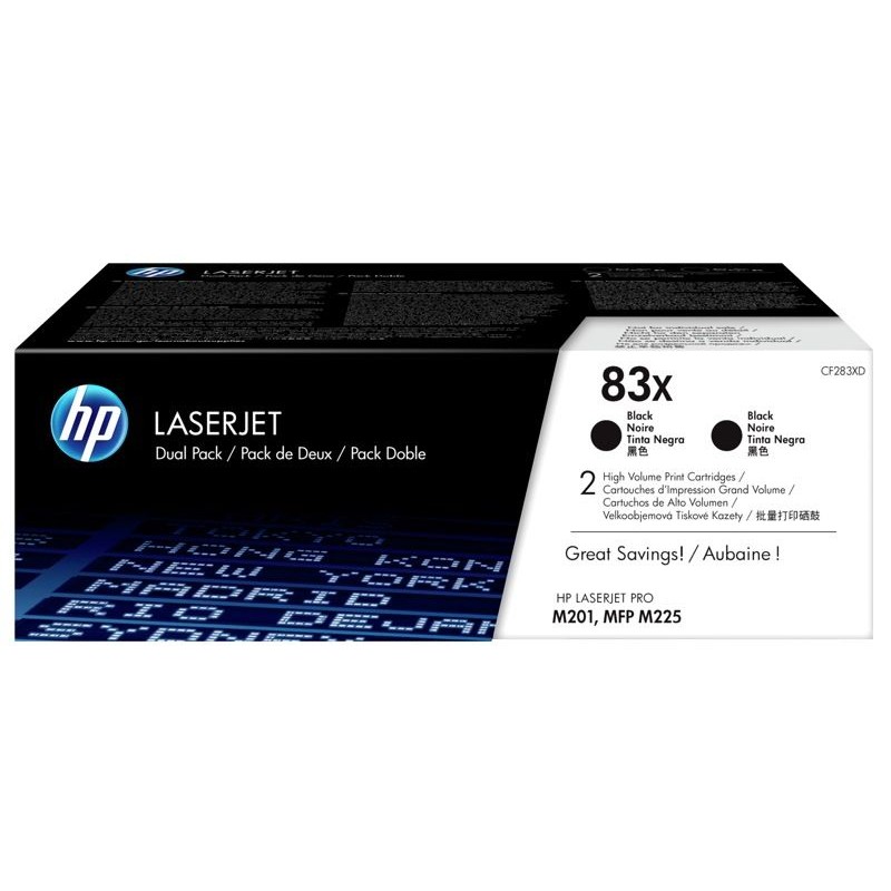 HP CF283XD (83X) fekete eredeti toner duplacsomag OUTLET