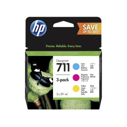 HP P2V32A No.711 színes eredeti tintapatron multipack