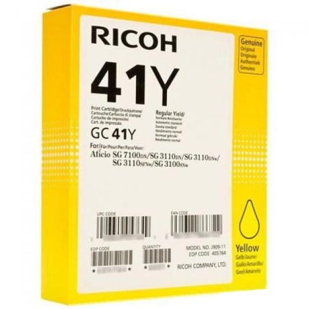 Ricoh SG3110 sárga eredeti gél (405764)